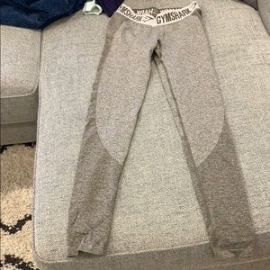 SMALL Gymshark Flex Leggings - Khaki/ Sand